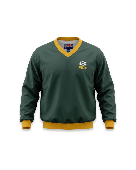 GREEN BAY PACKERS : 90s NFL PULLOVER WINDBREAKER